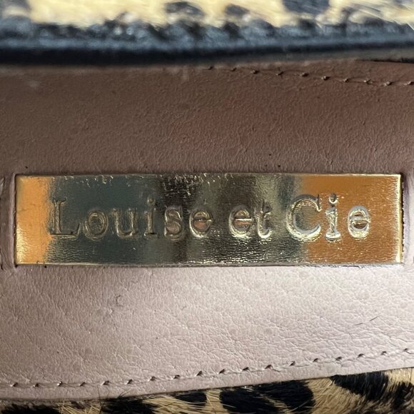 Louise Et Cie Jolon Mob Wife Leopard Cow Hair Pointed Block Heel Pump Size 6.5 - Picture 7 of 11